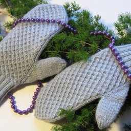Звёздные варежки спицами