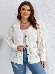 ​Белый ажурный кардиган спицами — лёгкость, стиль и элегантность в одной вещи