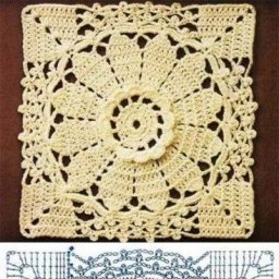 Красивый мотив крючком