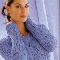 Красивый пуловер. Схема.