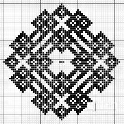 Схемы филейного вязания