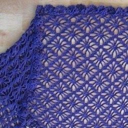 Симпатичная шаль крючком