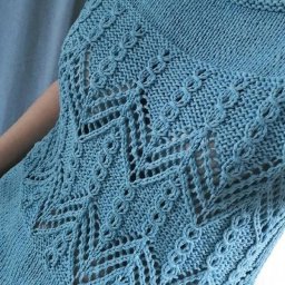 Эффектный узор спицами