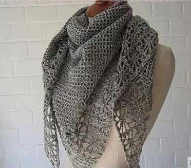 Идея для вязаной шали