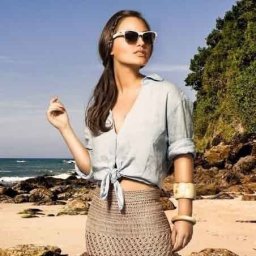 Интересная юбка крючком