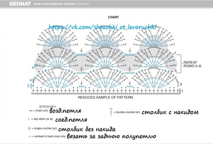 Плед крючком