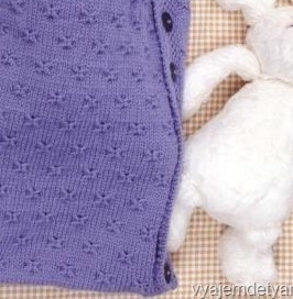 Конверт с капюшоном, вяжем спицами