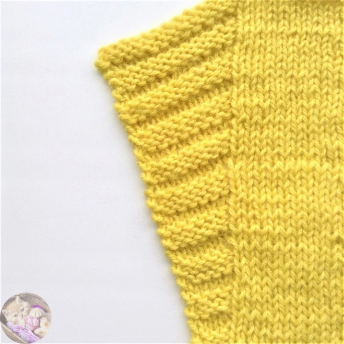 Как связать крылышко спицами