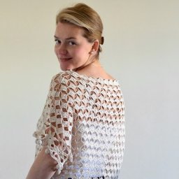Ажурная кофточка крючком
