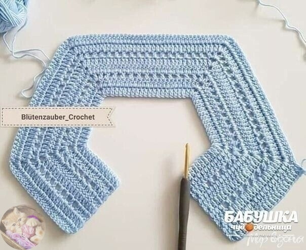 Детский голубой жилет крючком из хлопковой пряжи: комфорт, практичность и стиль