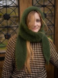 Шарф - капюшон Capucharpe спицами.