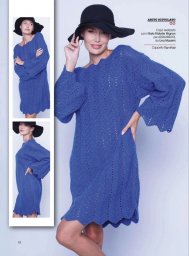 Платье зигзагообразным узором, вяжем крючком