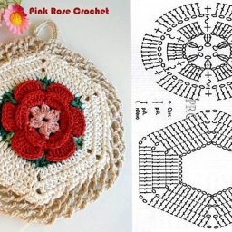 Схемы для простых, но красивых прихваток