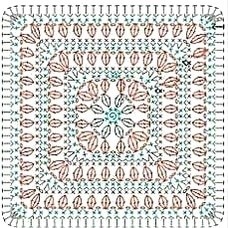 Сумка крючком из двух мотивов Сумка крючком из двух мотивов