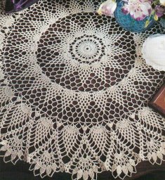 Ажурная салфетка крючком