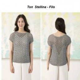 Ажурный топ спицами