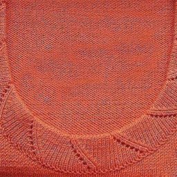 Красивая обвязка горловины спицами