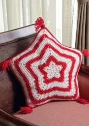 Подушка "Звезда", вяжем крючком