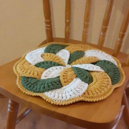 Схема для вязания крючком сидушки