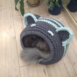 Вязаные домики для ваших домашних питомцев, идеи