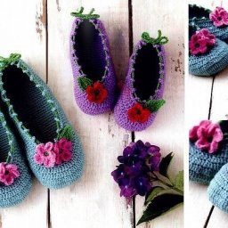 Вяжем тапочки-следочки