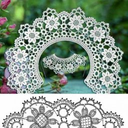 Воротнички крючком