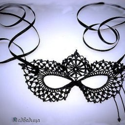 Ажурная маска крючком