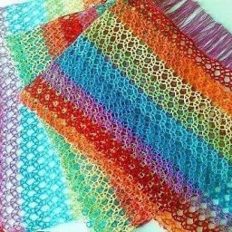 Ажурный узор для нежного палантина