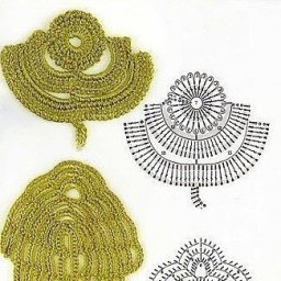 Коллекция листочков крючком