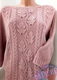 Красивый узор спицами