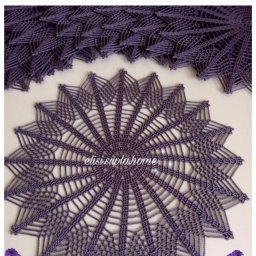 Нежная салфетка крючком