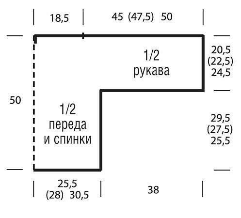 Вяжем стильный джемпер с зубчатым краем