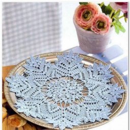 Ажурная салфетка "Снежинка", вяжем крючком