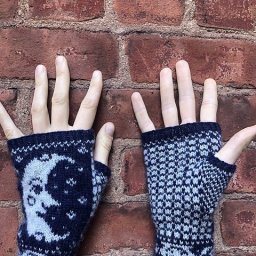 Митенки\перчатки с интересным жаккардом