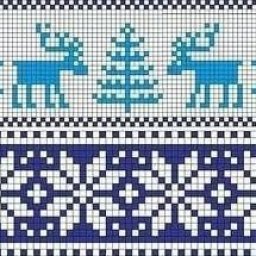 Подборка узоров зимнего жаккарда