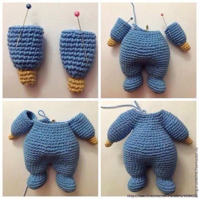 Очаровательный пупс крючком