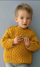 Вяжем детям: детский джемпер с аранами на 4 года