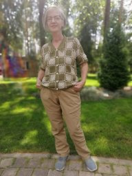 Рубашка из мотивов крючком