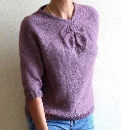 Красивый пуловер спицами