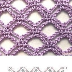 Крупная сетка крючком