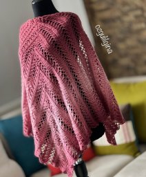 Схема вязания шали крючком