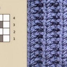 Польская резинка спицами