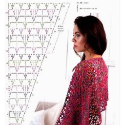 Идея для простых шалей крючком