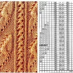Красивый узор спицами