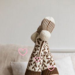 Носочки жаккардом