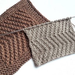 Рельефный узор спицами