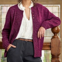 Стильный жакет "Barberry", вяжем спицами