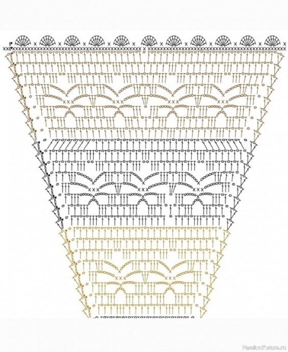 Круглый вязаный коврик