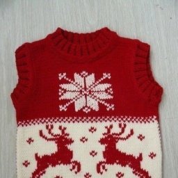 Жилет с норвежскими узорами