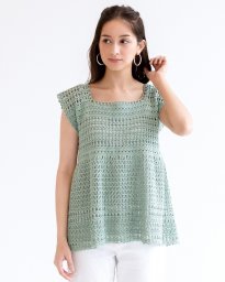 Очаровательный топ крючком